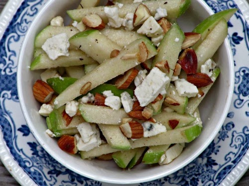 Apple, Almond, Blue Cheese Salad