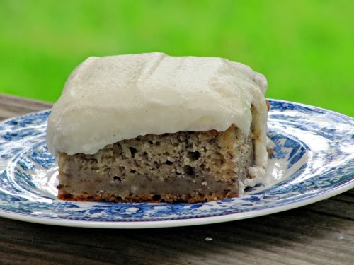 Banana Brownies with Vanilla Bean Frosting and Happy Labor Day
