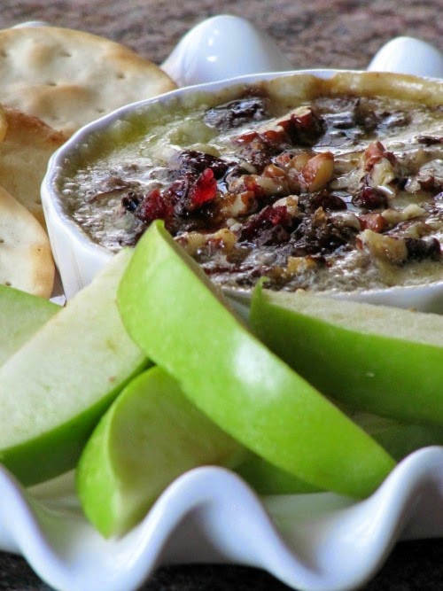 Baked Cambozola Blue Cheese with Pecans & Cranberries