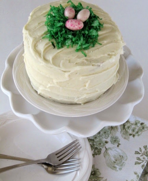 Banana Cake with Whipped Cream Cheese Frosting