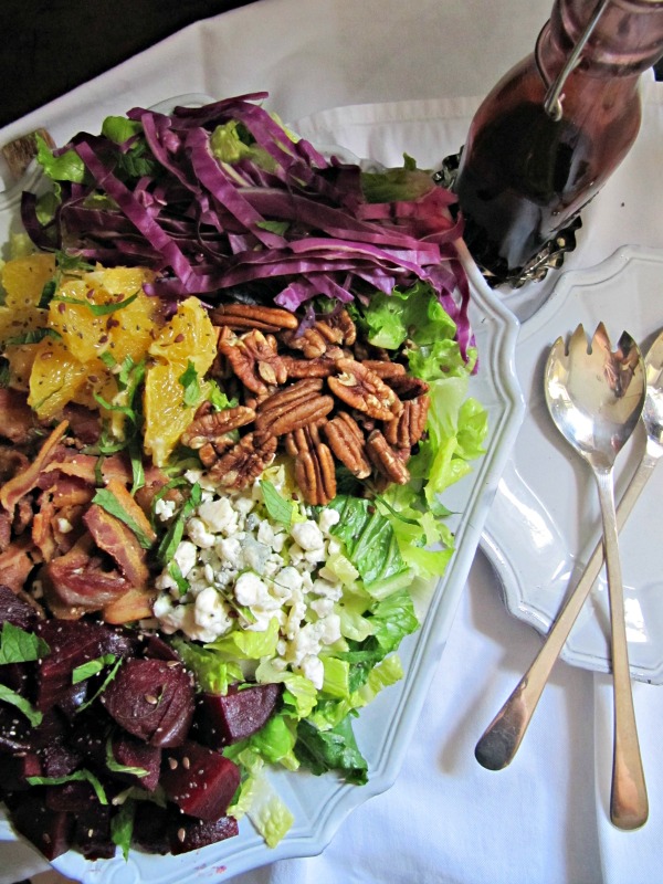 Beets, Bacon and Blue Cheese Salad