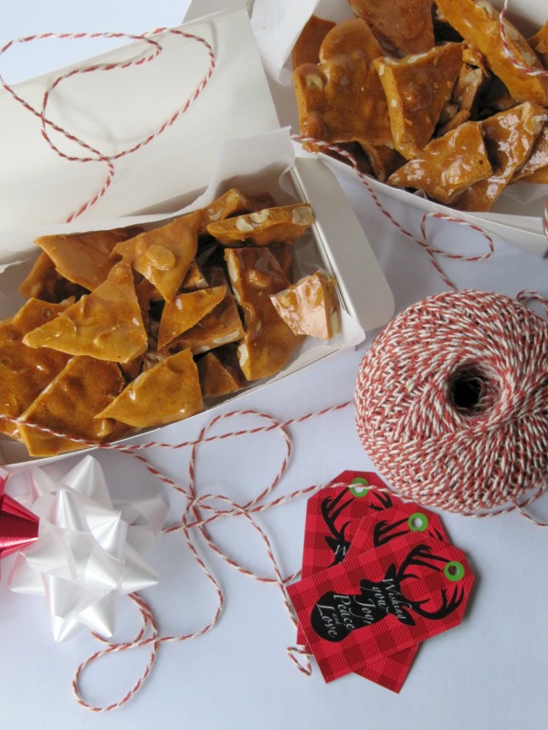 Peanut Brittle in white box
