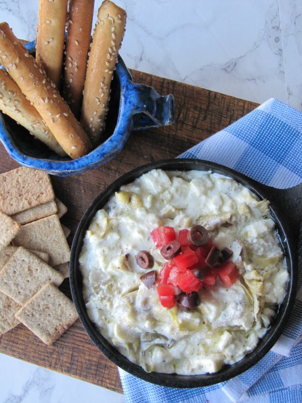 Fire Roasted Feta and Artichoke Dip