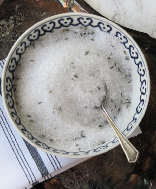 5 Homemade Mother's Day Gift Ideas, bath salts in a blue and white bowl