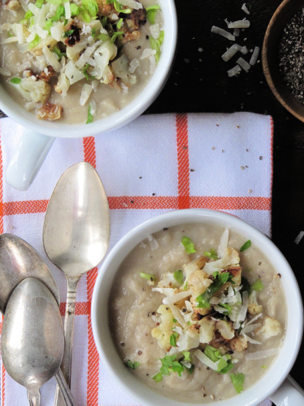 Creamy chicken and leek soup pinecones and acorns