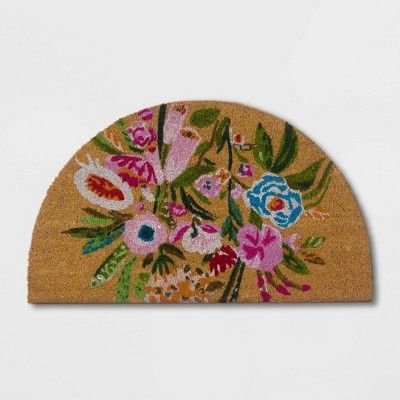 Friday Favorites colorful flower door mat