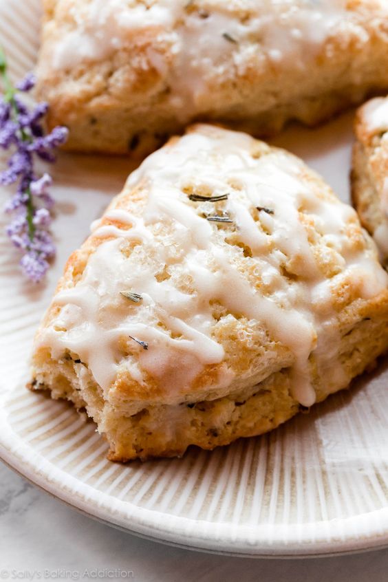 Lavender buttermilk scones