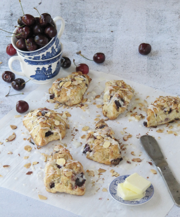 cherry almond scones