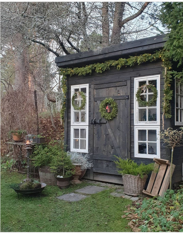 weekend meandering natural decorating christmas