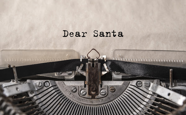 dear Santa on a typewriter.