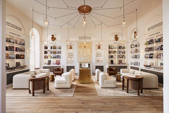 RH Aynho Park white salon.
