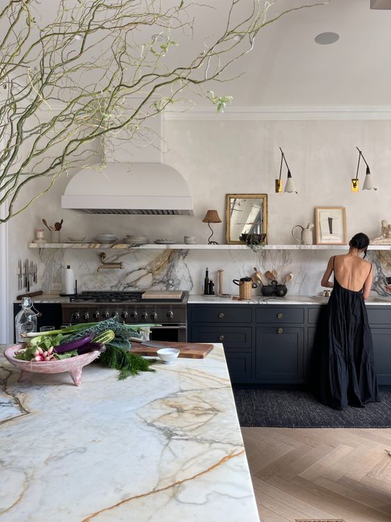 Athena calderone in her kitchen.