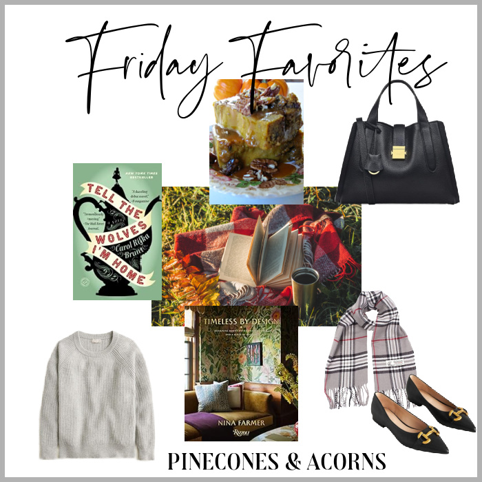 Books, decor, recipes and more on Friday Favorites.