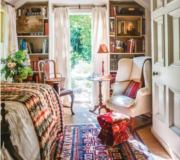 One to Follow Stamps & Stamps cottage bedroom.