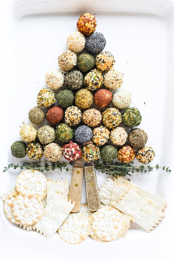 Mini cheese ball appetizer.