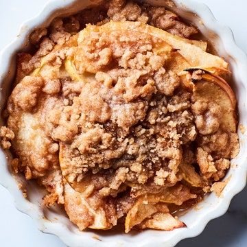 Individual Apple crisp.