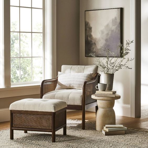 Threshold designed w/Studio McGee living room. 