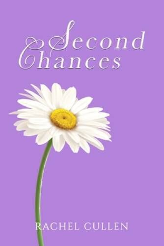 Second Chances book cover, purple with a white daisy with a yellow center. 