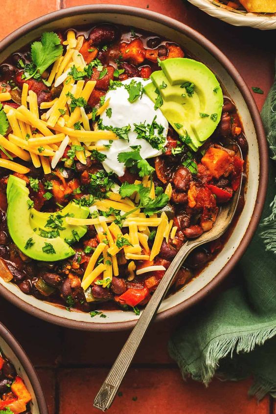 Vegetarian chili. 