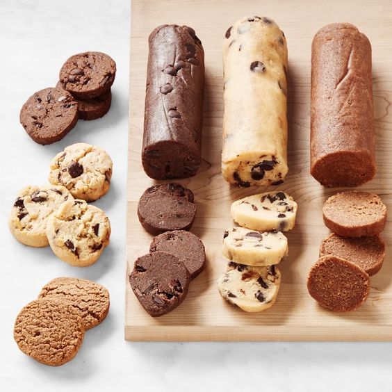 Chocolate chip cookie dough, hostess gift. 