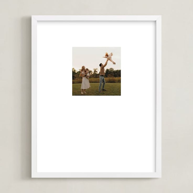 Framed family print. 