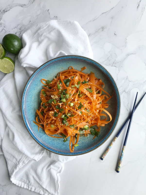 carrot ribbon salad