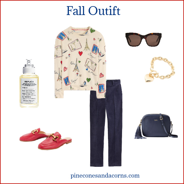 Fall Outfit Fashion Over 50 Paris Sweater.