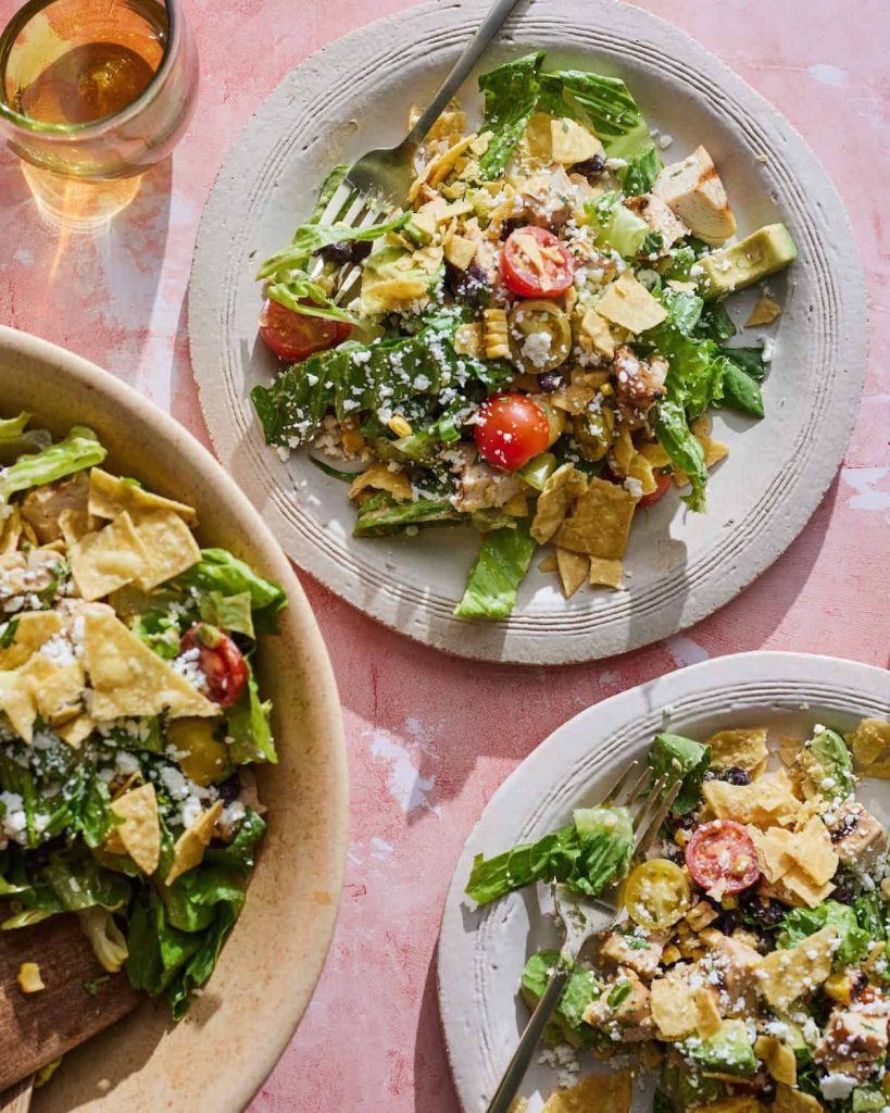 Southwestern chicken salad. 
