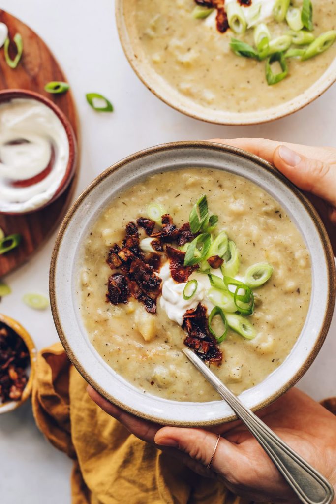potato leek soup. 