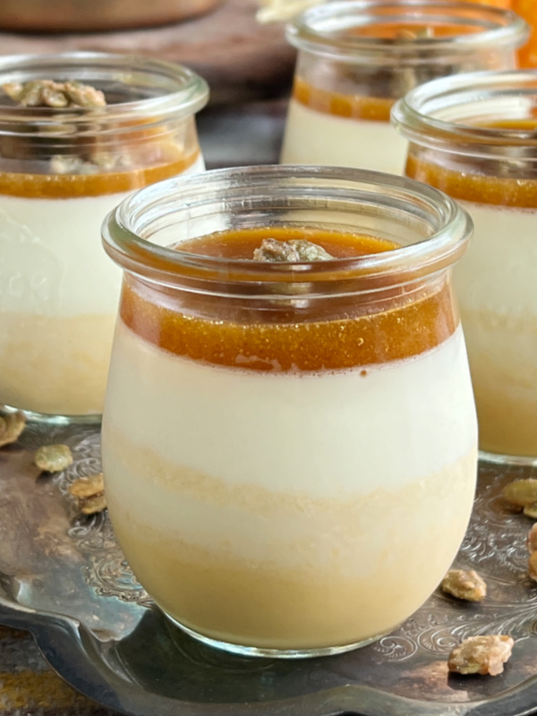 Bonne Maman pumpkin spread pudding.