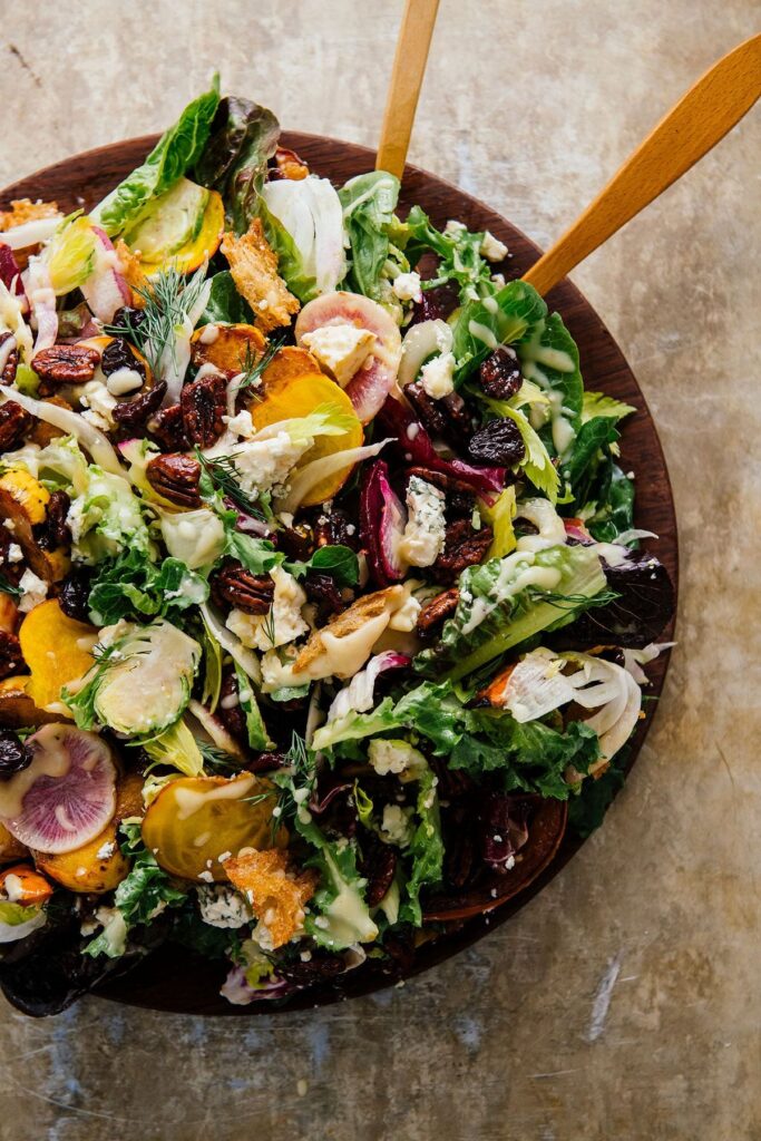Shaved Vegetable salad.