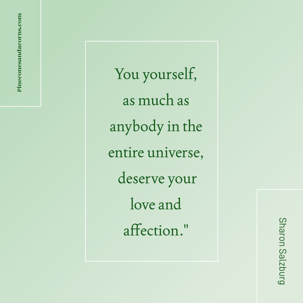 women over 50 self care Sharon Salzburg quote.