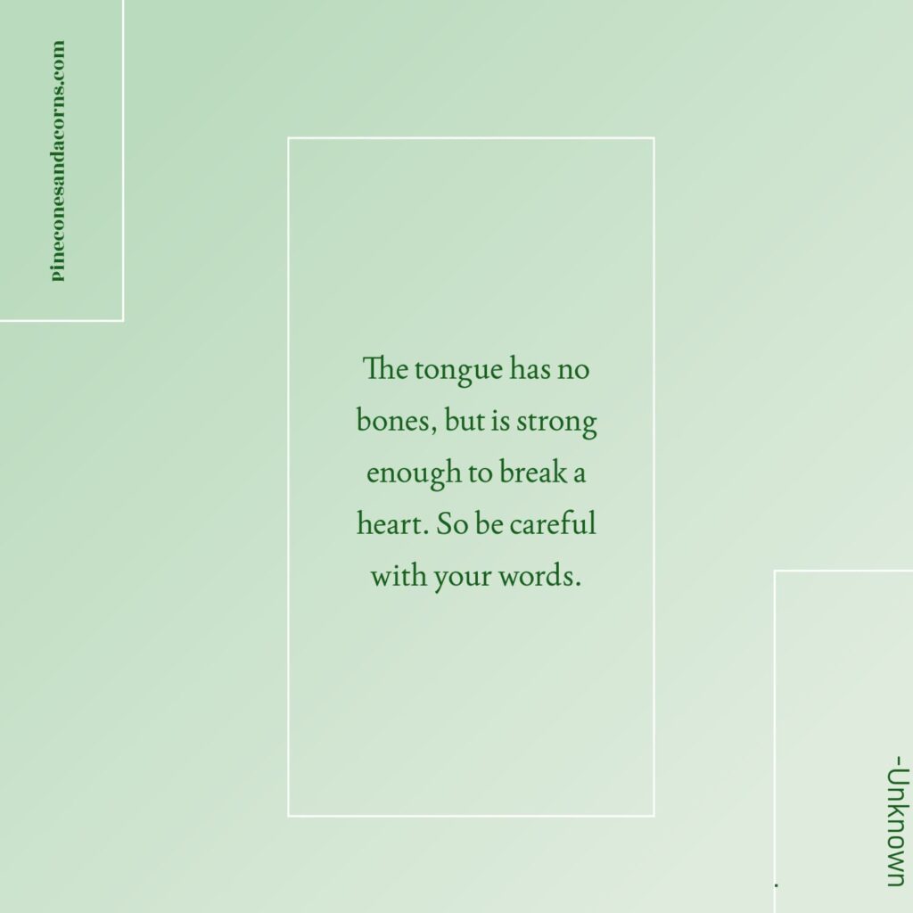 The power of words quote