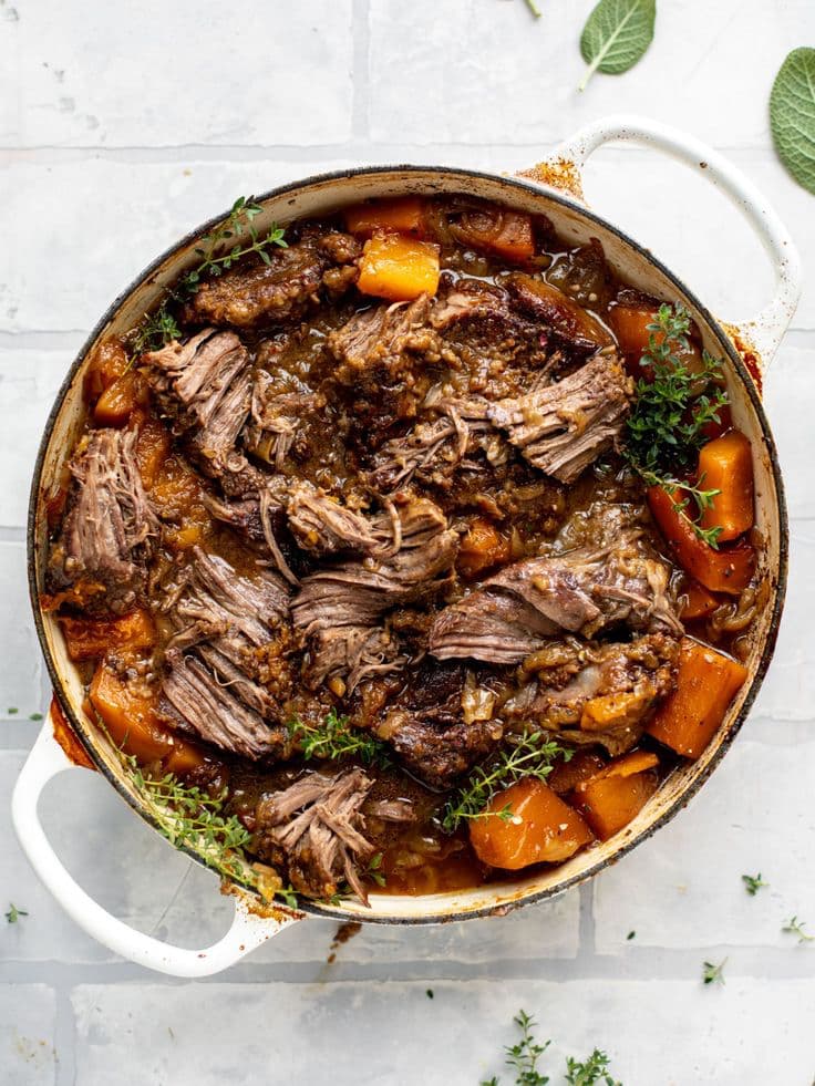 Friday Favorites cider braised pot roast