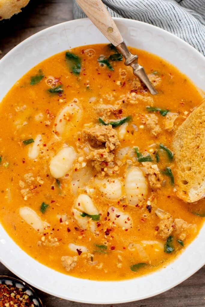 Creamy Sausage & Gnocchi Soup