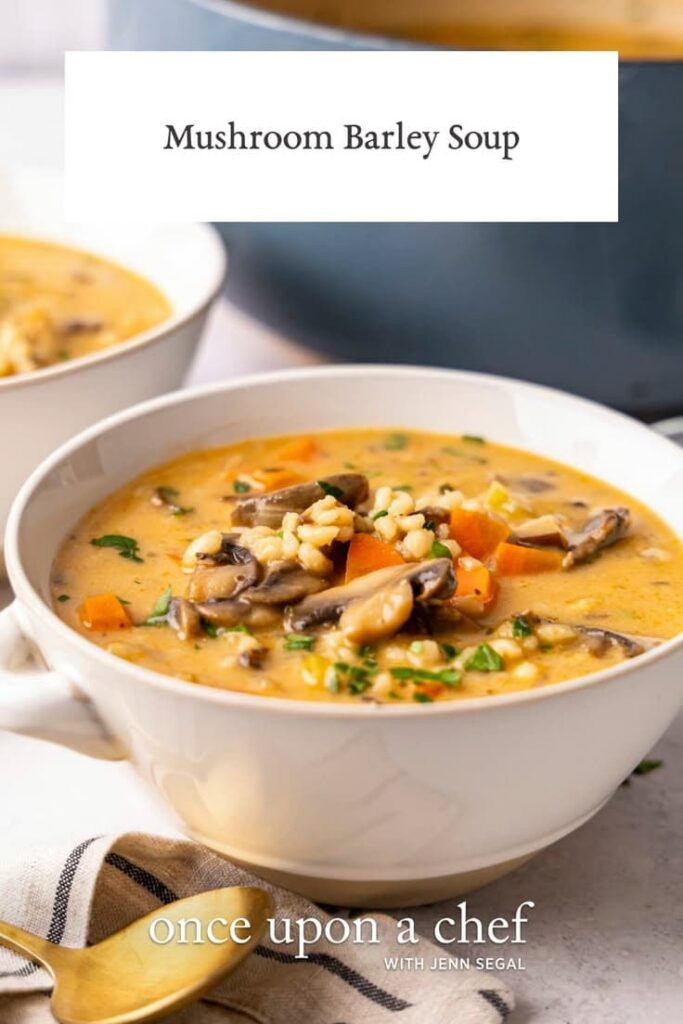 mushroom barley soup earthy savory cozy fall friday favorites
